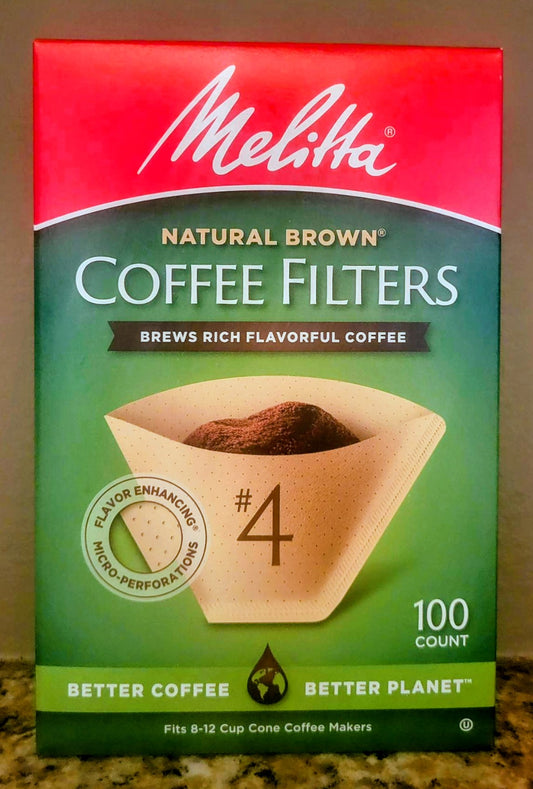 Melitta #4 Signature Series Porcelain Pour-over (Includes 100 Melitta Natural Brown Filters)