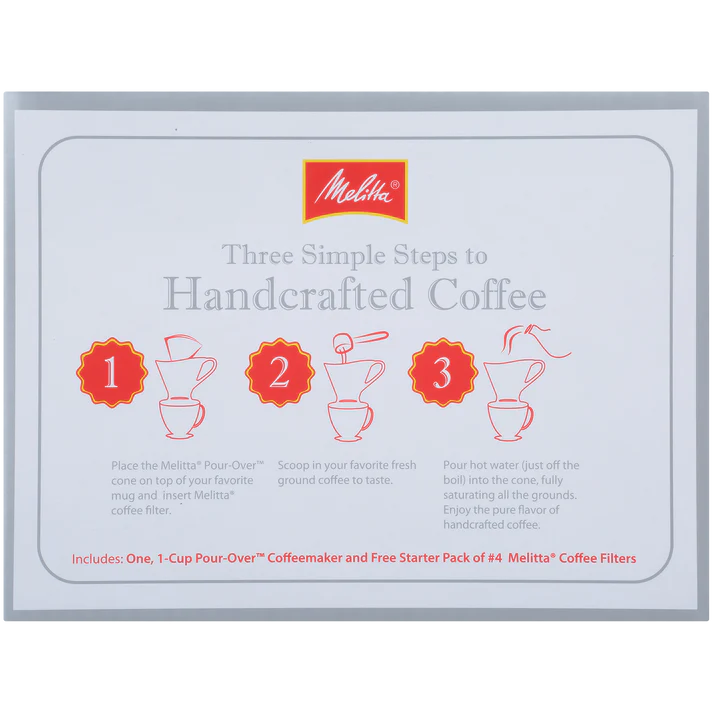 Melitta Signature Series Porcelain Pour-over (with 100 free filters)